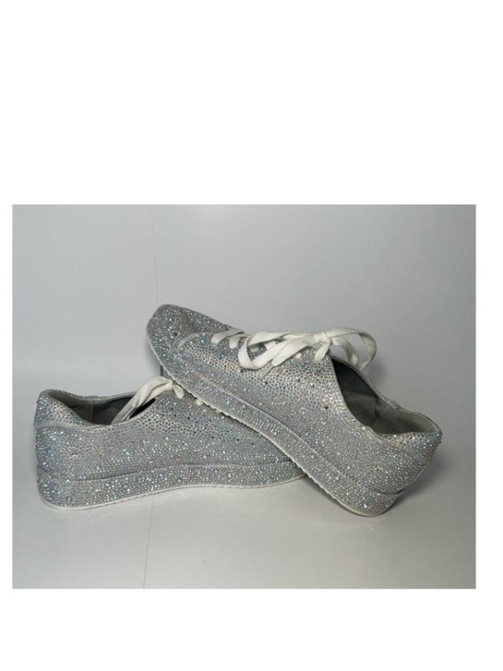 79$ I.N.C. International Concepts Bling Lola Sneakers Women's Size 5 Silver - Picture 3 of 3